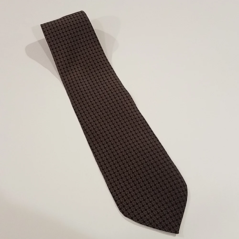 Kenneth Cole Men's Tie Brown Black Shades Made in the USA